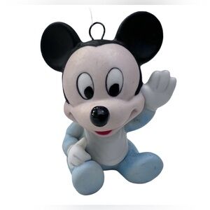 Charming Black and White baby boy Micky Mouse Ornament